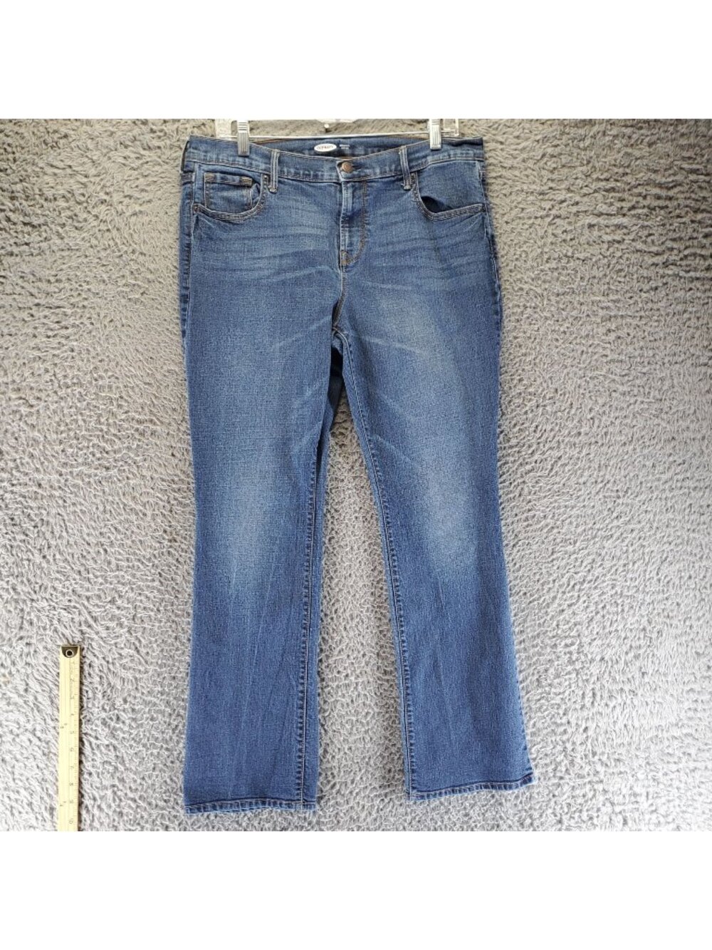 Old Navy Jeans Womens Size 14 Short Blue Original Boot-Cut Stretch Denim